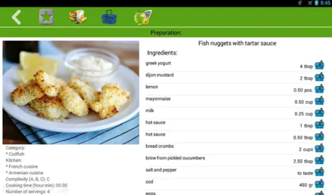 Fish recipes android App screenshot 0