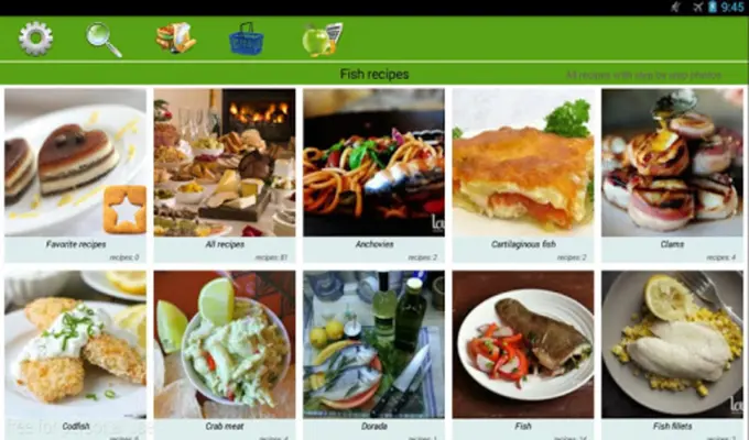 Fish recipes android App screenshot 1